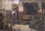 Alma-Tadema, Sir Lawrence The Flower Market (mk23) oil painting on canvas